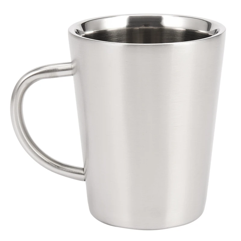 

ABHU 340 Ml Stainless Steel Copper Plated Coffee Cup Double Layers 304 High Temperature Resistance Milk Tea Mug