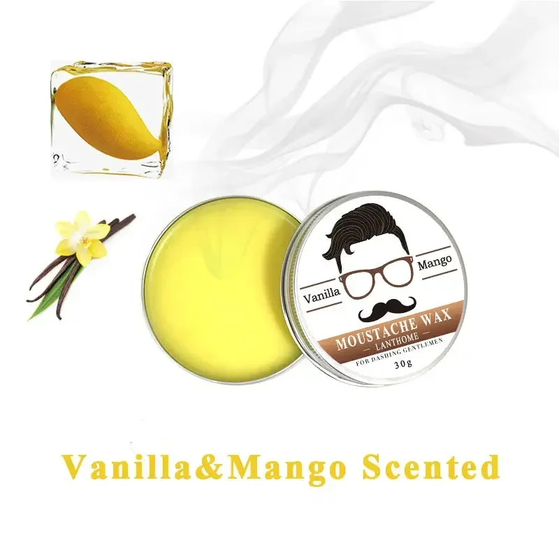 Hair Moustache Repair Shape Natural Beard Conditioner Balm For Beard Growth And Organic Moustache Wax For Smooth Styling