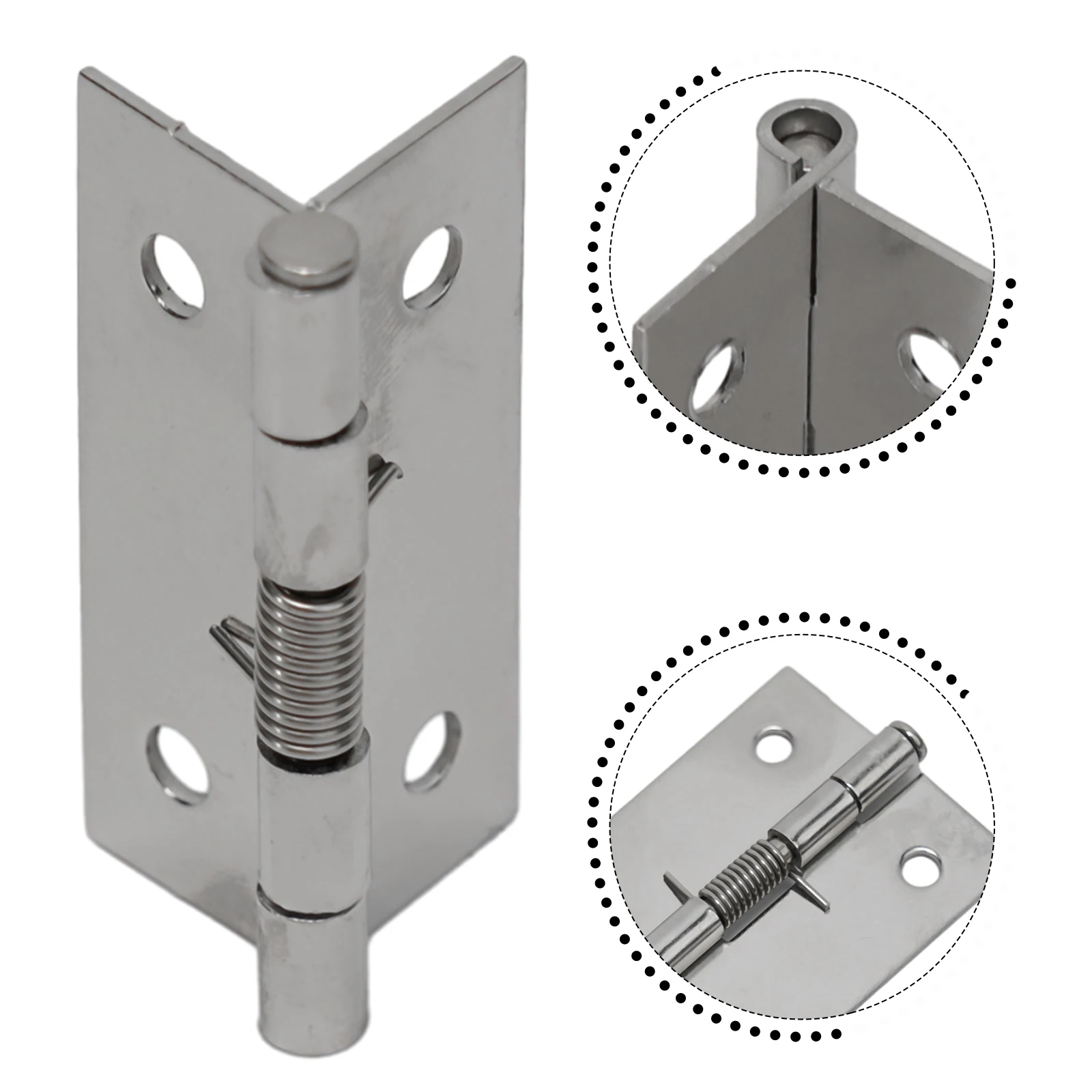 Spring Hinges Self Closing Door Internal Hinge Cabinet Door Closer Automatic Return Hinge 2x stainless steel hinges door hinges