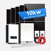 Système complet de panneaux solaires domestiques, 5kw, 10kw, 12kw, 20kw, 30kw, mise hors réseau, meilleur prix 1