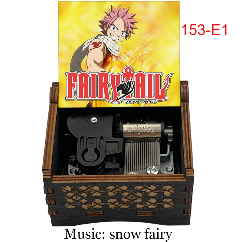 18 NOTE wind up mechanical Snow fairy from Fairy Tail Music Box for anime fans friends birthday gift home office decoration 4