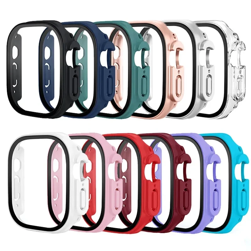 Premium Tempered Glass & Bumper Case for Apple Watch - Protective Smartwatch Cover & Accessories