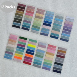 Transparent Waterproof Self - Adhesive Index Tabs and Page Markers - 3600Pc Set for Organizing Files and Planners (2400sheets)