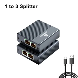 High - Speed RJ45 Ethernet Splitter Adapter - Multi - Port Gigabit Network Extender (1 to 3)