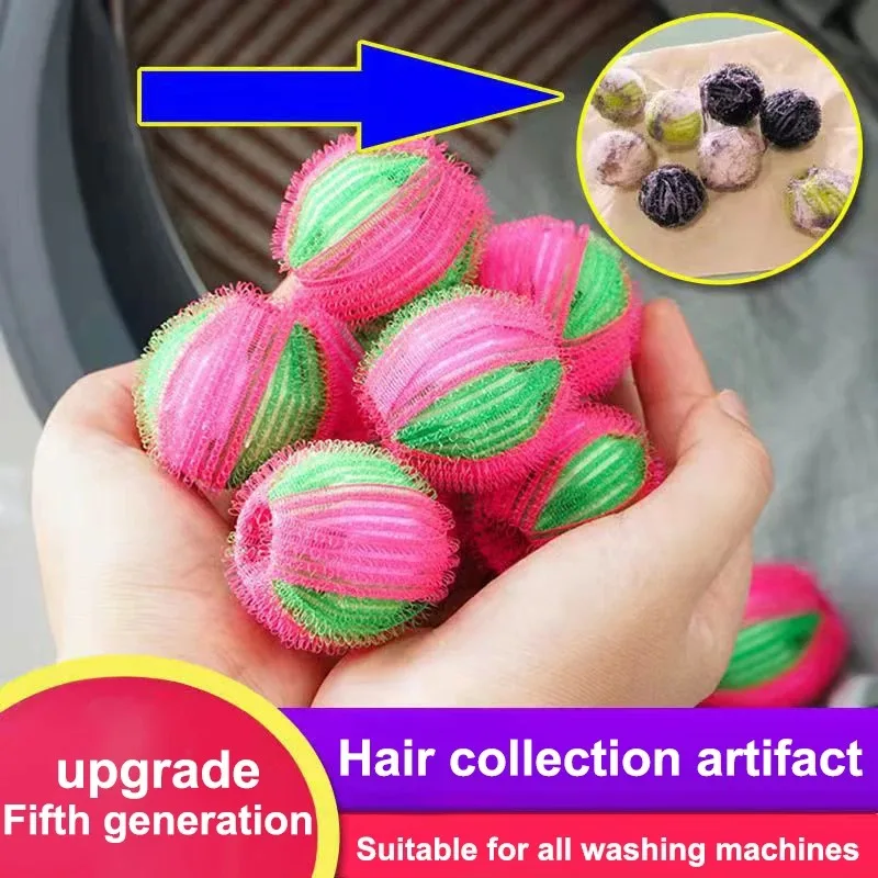 Laundry ball 2/4pcs Pet Hair Remover Hair Catcher Reusable Clothes Filter Washing Machine Balls Clean Laundry Ball Washing Machine Accessory