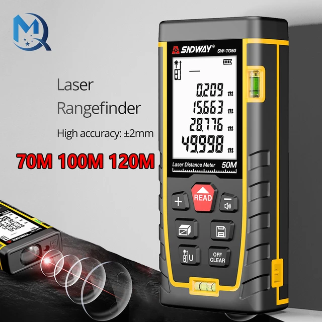 MIDE Télémètre laser numérique avec portée de 50 70 ou 100 mètres
