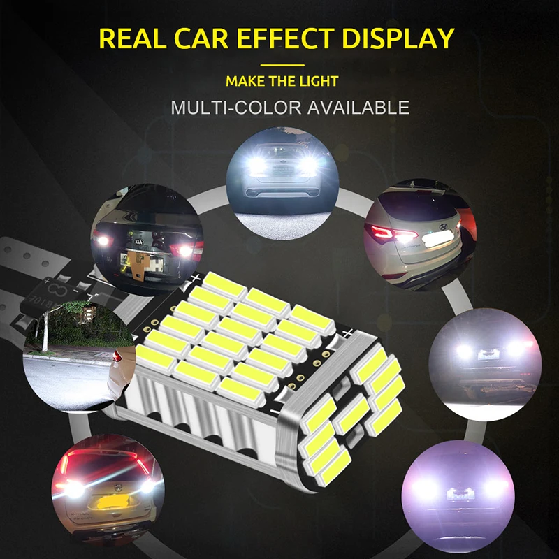 LED ��� ����Ʈ ������ ���� ĵ���� ����, ���� ����, ����� LED ĵ����, W16W, T15, 3030, 45 Ĩ, 2 ��