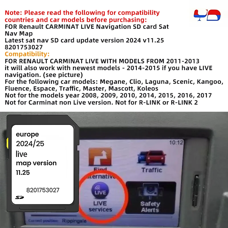 Vind navigatie sd kaart renault op - april 2026