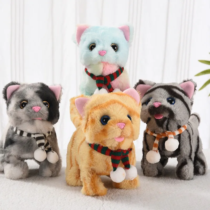 Interactive Walking & Barking Electric Plush Cat 3