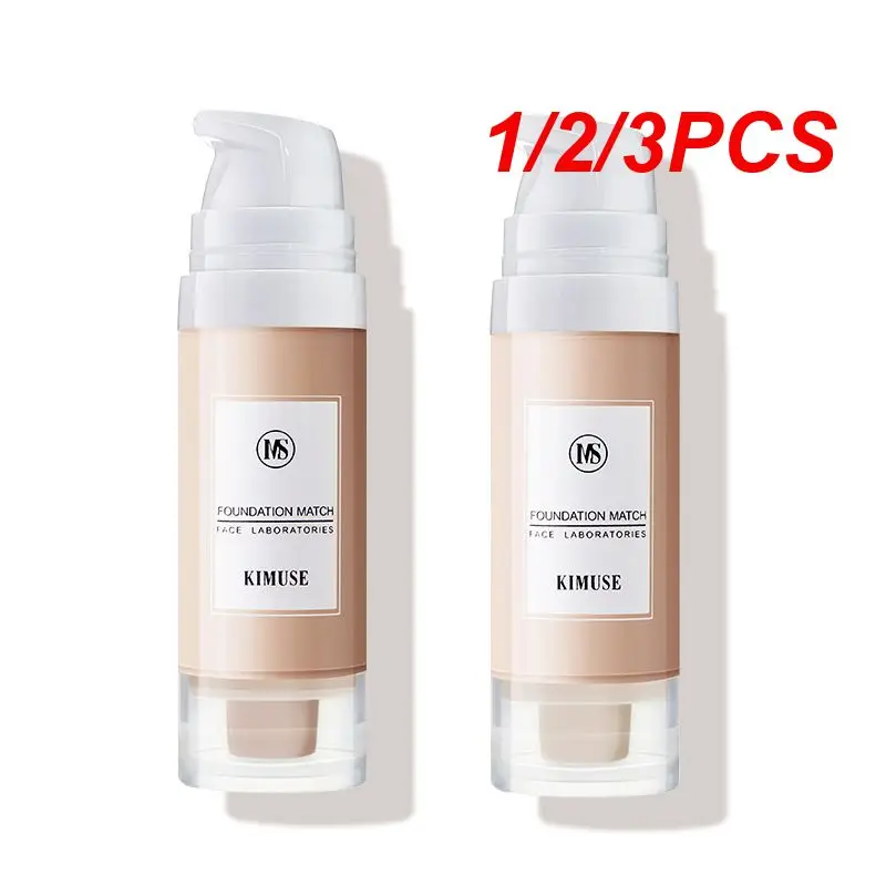 

1/2/3PCS Oily Skin Savior Lightweight Concealer Liquid Foundation Waterproof Lasting Hold Makeup Clear Make Up Whitening