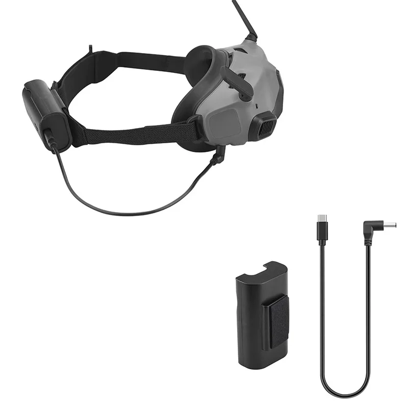 Câble chargeur batterie DJI Avata Goggles 2 + Support fixe