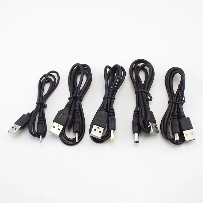 Usb To Dc Adapter Usb To Dc Cable USB Male to DC 3.5*1.35mm 2.0*0.6mm 2.5*0.7mm 4.0*1.7mm 5.5*2.1mm 5.5*2.5mm Plug DC 5V Jack Power Extension Cable Connector