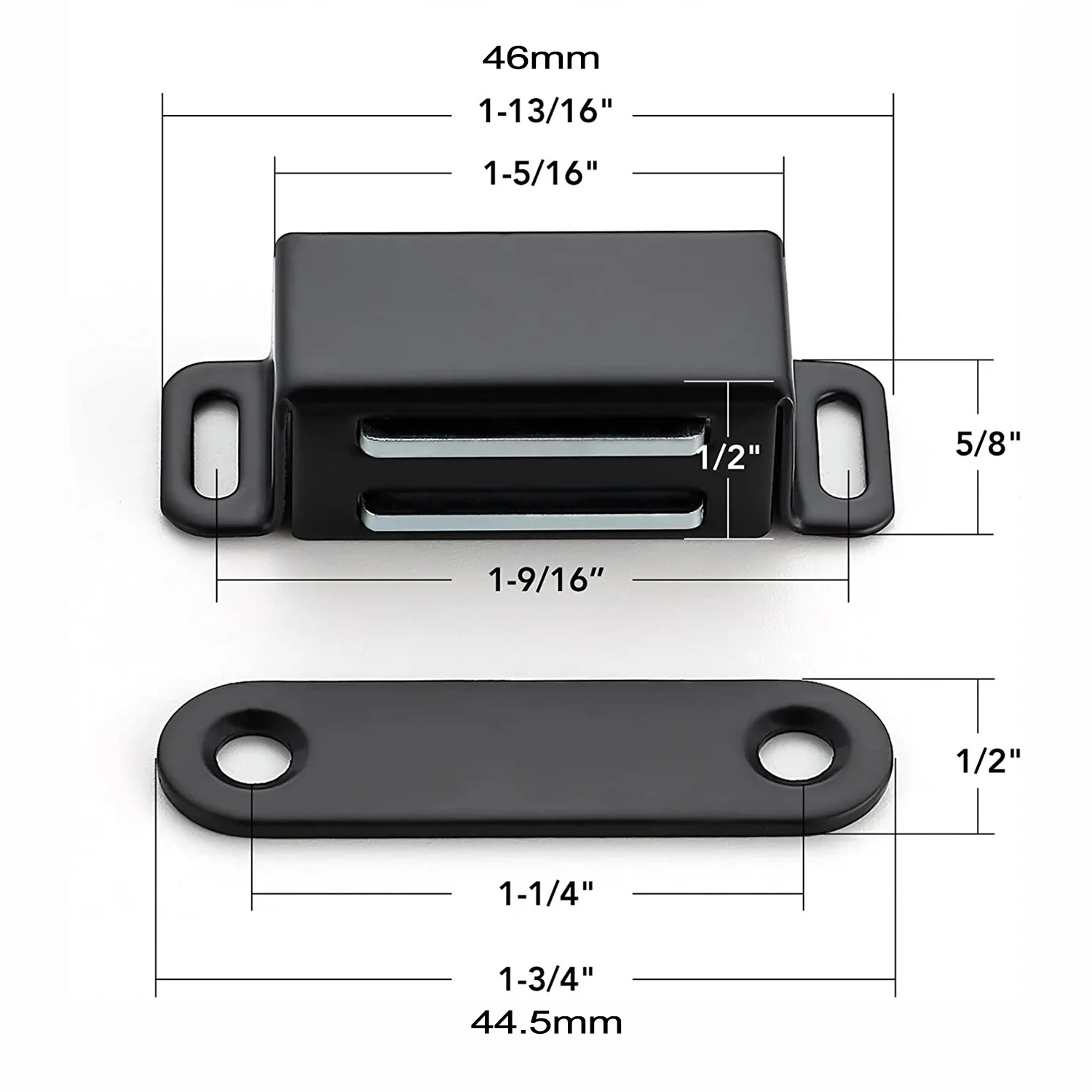 6 Pièces Aimant pour Porte de Placard Puissant Adhesif, Aimants Serrure  Loqueteau Magnetique Adhesifs en Acier Inoxydable, pour Meuble Loquet  Aimant