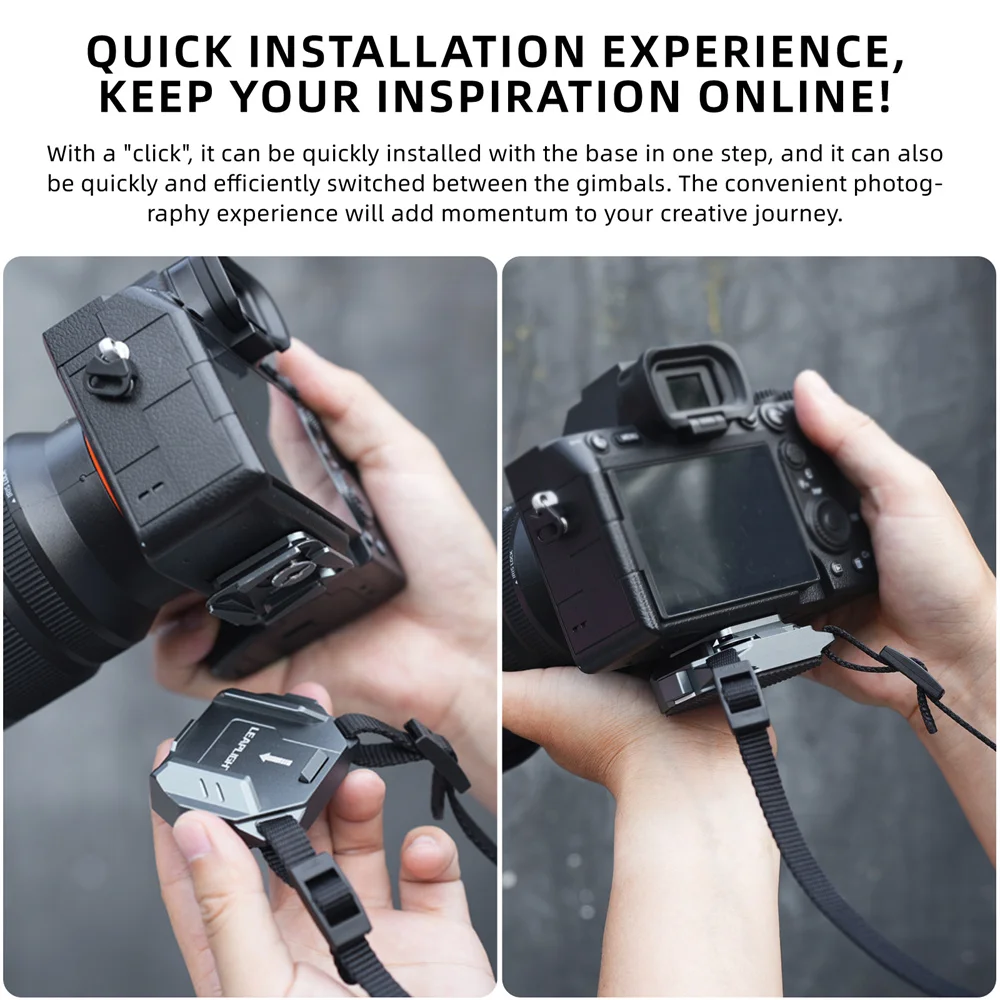 LEAPLIGHT DSLR Camera Base Adapter Quick Release System Camera Strap Mount For Sony Canon Fuji Nikon PD