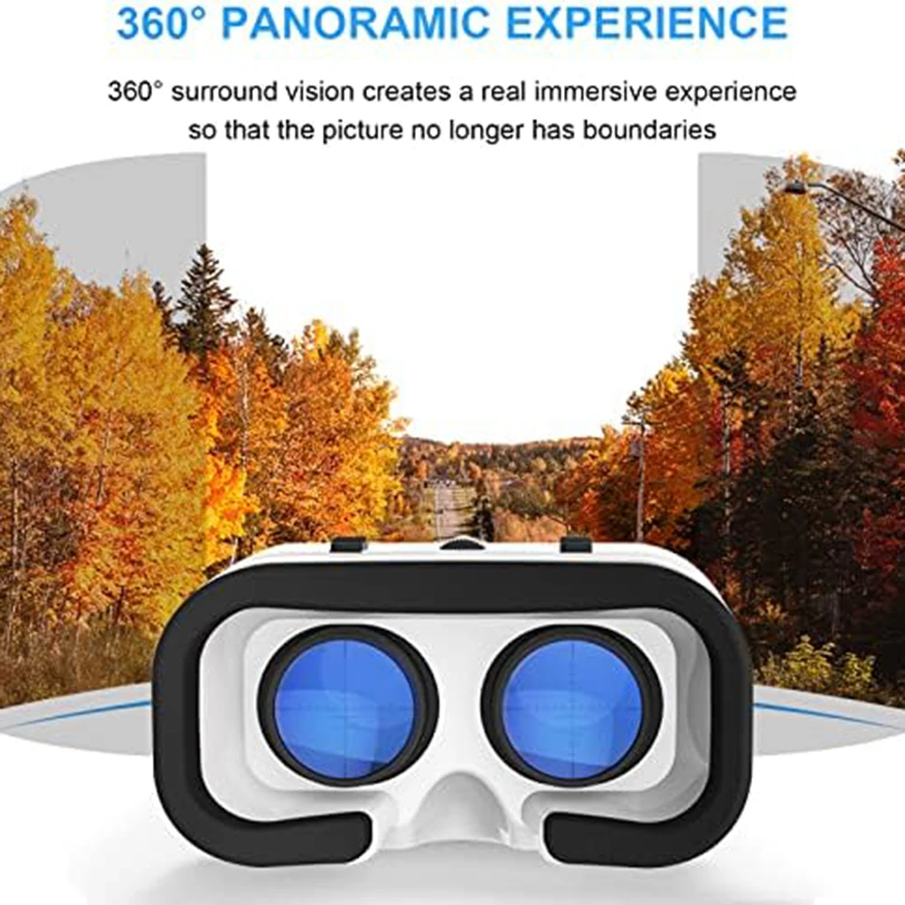3D immersive משקפיים Vr ציוד קסדה עבור iPhone ראש אנדרואיד רכוב מציאות מדומה משקפיים עדשות מתכווננות Vr התקן