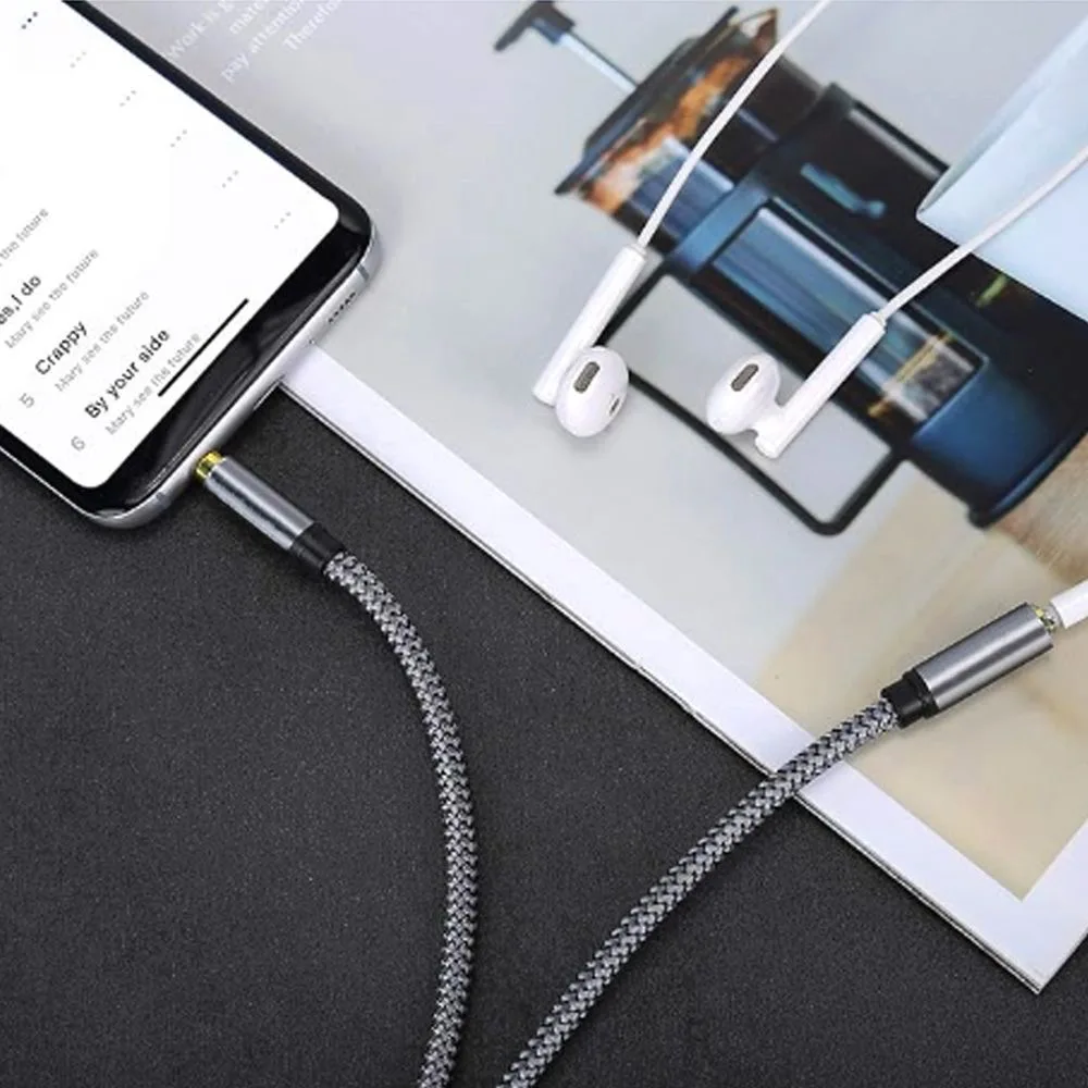 Premium 3.5mm Audio Aux Cable – Male to Male Stereo Cord for Headphones, Laptops, and Music Players