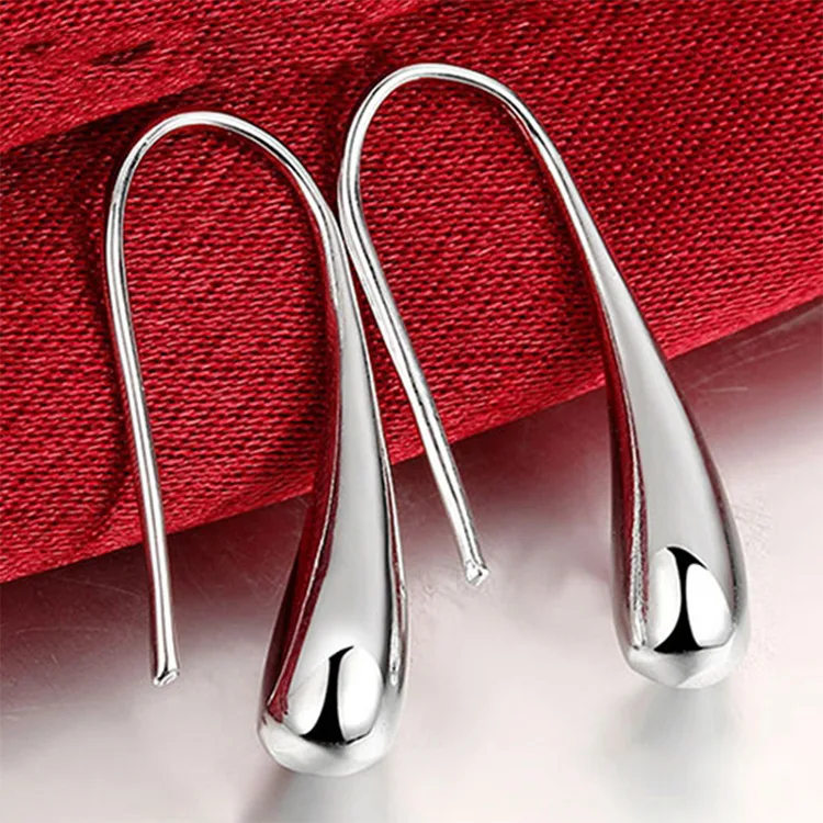 Fashion S925 Silver Needle Earrings Ring Bracelet Set Simple Personality Womens - Image 4