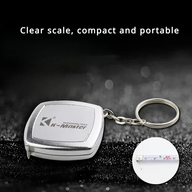 1pcs 2m Mini Tape Cute Steel Retractable Tape Measure Keychain Portable Measuring Hand Tool