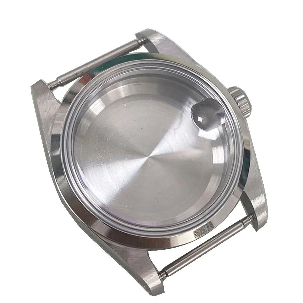 

For NH36 NH35 Case 36mm Magnifier Acrylic Glass Stainless Steel Watch Case Transparent/Solid Bottom for NH35/NH36/4R Movement