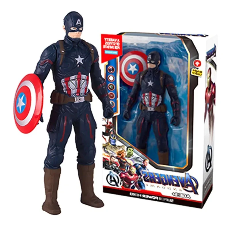 Hot Marvel Animation Toys, Spider Man, Hulk, Iron Man, PVC Activity Splicing, Doll Series Luminous Models, 2024 Large Discount - 6