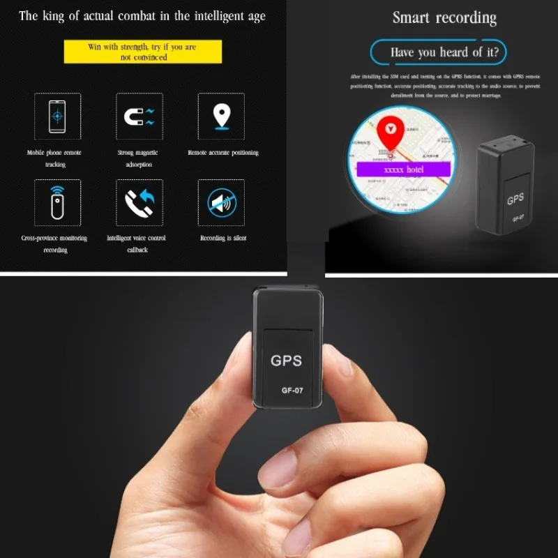 GPS Car Tracker Real Time Tracking Anti-Theft Anti-lost Locator Magnetic Mount SIM Message Positioner Mini