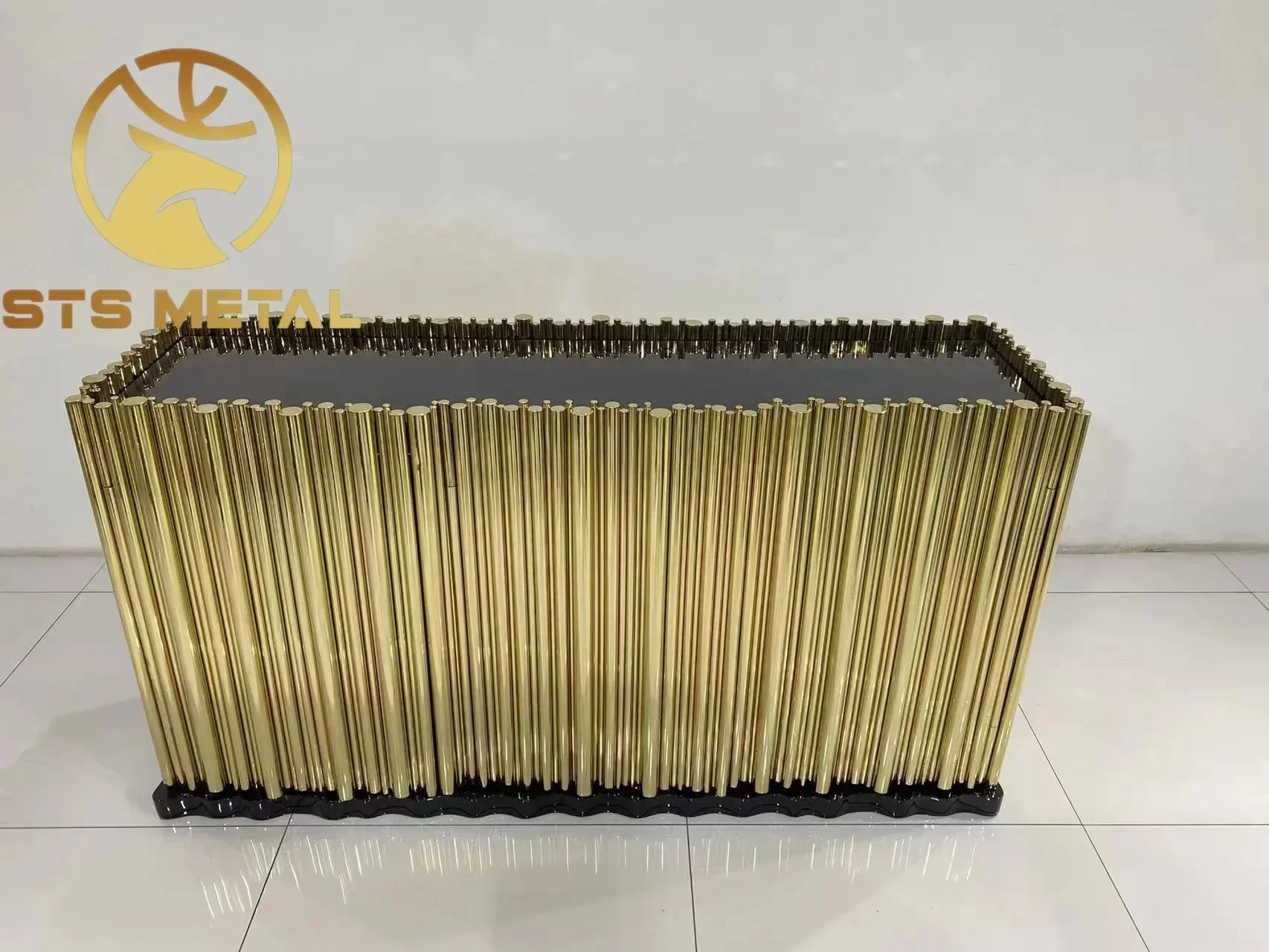 Hot-selling Light Luxury Design Symphony Sideboard Stainless Steel Cabinet for Living Room