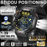 2026 New Ultra Original 10ATM Waterproof GPS Smart Watches Men Rugged Compass Military 100+ Sports Mode BT call Smart Bracelet 1