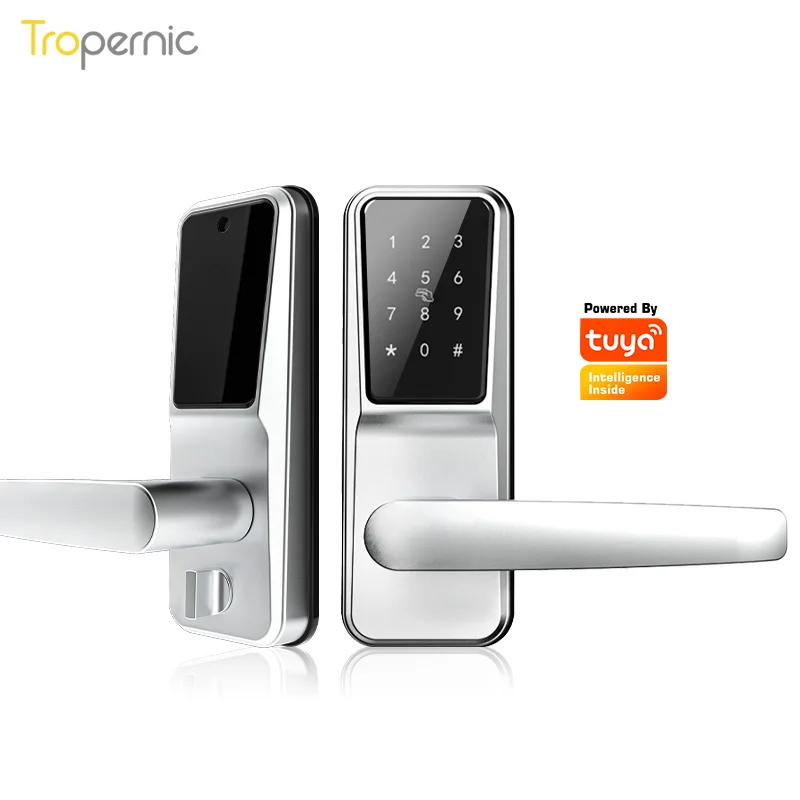 

fechadura digital biometrica para portão porta de vidro tuya Wifi smart life keyless keypad app password Smart Door Lock