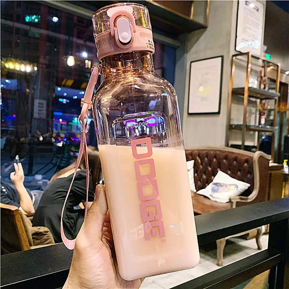 Leakproof Sports Water Cup 700ml Large Capacity Fitness Water Bottle Transparent Dustproof Fitness Drinking Bottle Running
