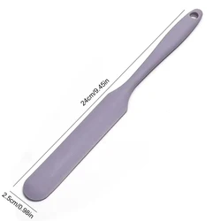 Enhanced Silicone Cream Scraper and Heat - Resistant Spatula (Purple)