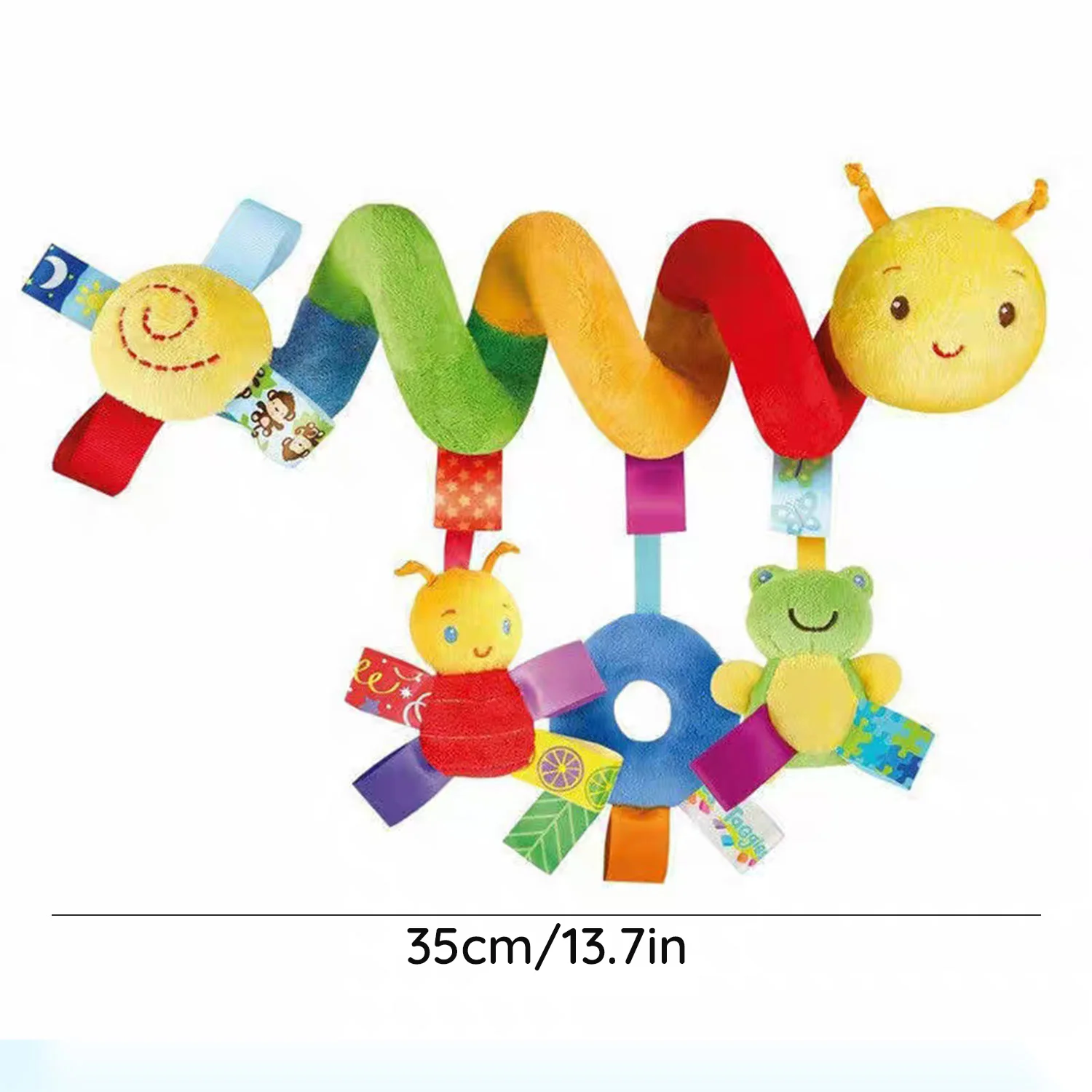 Hanging cot bells with rattle dolls and rattlesHanging plush toysHanging pram toys to attract baby's attention 6