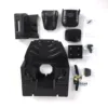 LESU 1/14 Aoue-DT60 Crawler Dozer Bulldozer DIY RC Hydraulic Model Truck Pump Lights Unpainted Unassembled RC Toys Model 6