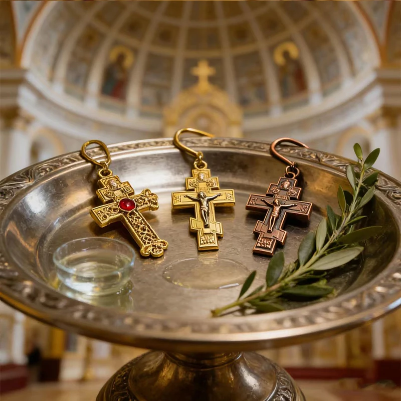 Neue 2026 Traditionelle Orthodoxe Kruzifix-Lesezeichen-Kollektion Gold & Antik-Kupfer Premium Christliches Geschenk für Bibelstudium & Gebet – Detail 14