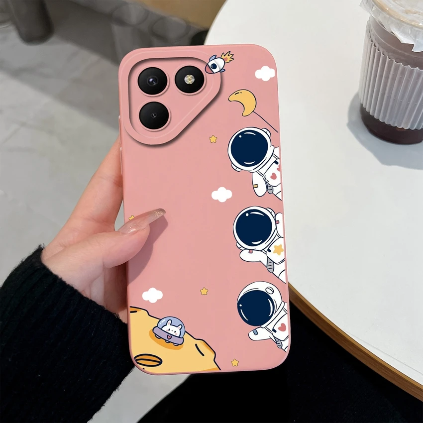 Pretty Rose Silicone Shockproof Phone Case with Screen Protector