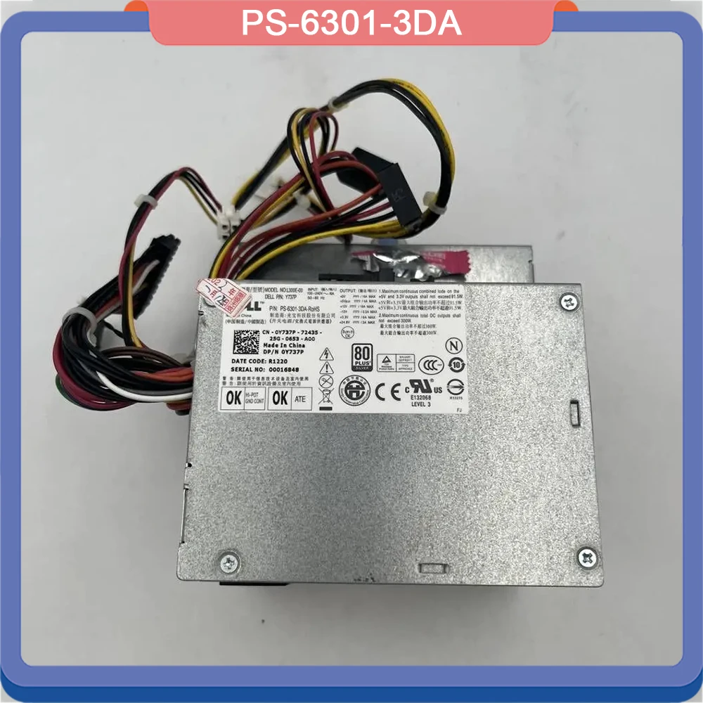 For DELL XE Power Supply D300ED 00 L300E 00 PS 6301 3DA H197R Y737P 0Y737P 300W