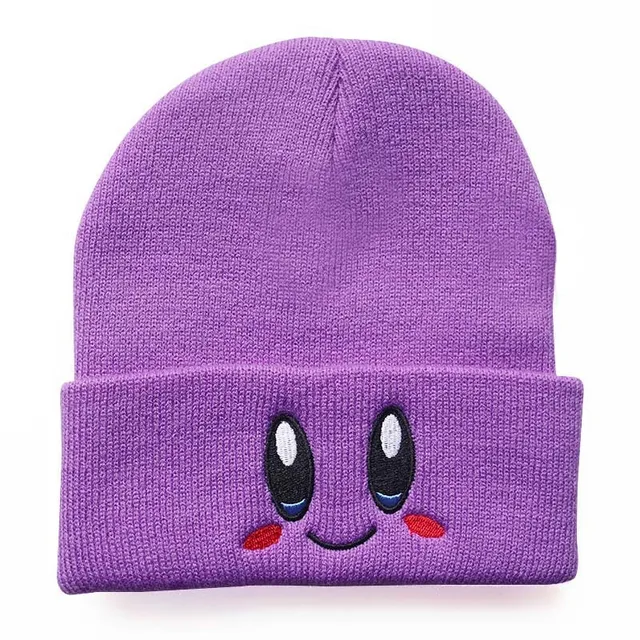 Kirby gorros de punto de Anime para mujer, gorro de invierno, Skullies