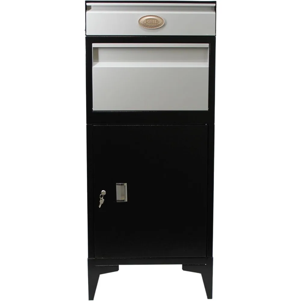 Large Package Delivery Boxes for Outside, Extra Large Mailbox for Parcel, Alloy Steel Post Mailbox, Wall Mounted Lockable
