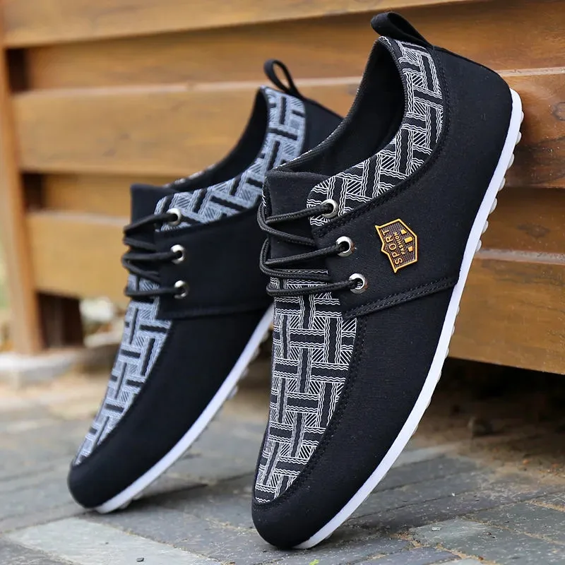 Sports Driving Shoes men's flat shoes sports board shoes men basketball sneakers non-slip casual Italy flat Korean version of Men's Peas Soft Shoes