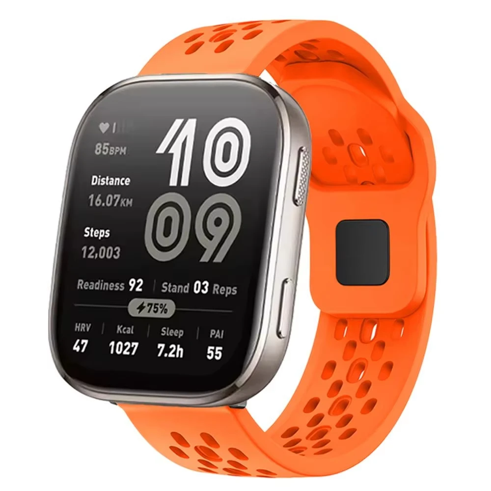 Breathable Silicone Sport Watch Band - 22mm Watch Strap
