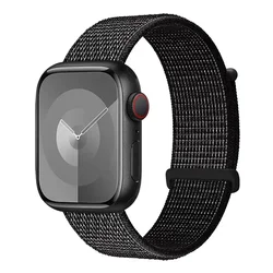 Premium Braided Nylon Loop Strap for Series 10 - 11 42mm (Reflective black)