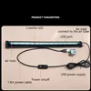 Fish Tank Air Pump + Bubble Light Aquarium Lighting LED Landscaping Light Oxygen Pump 6