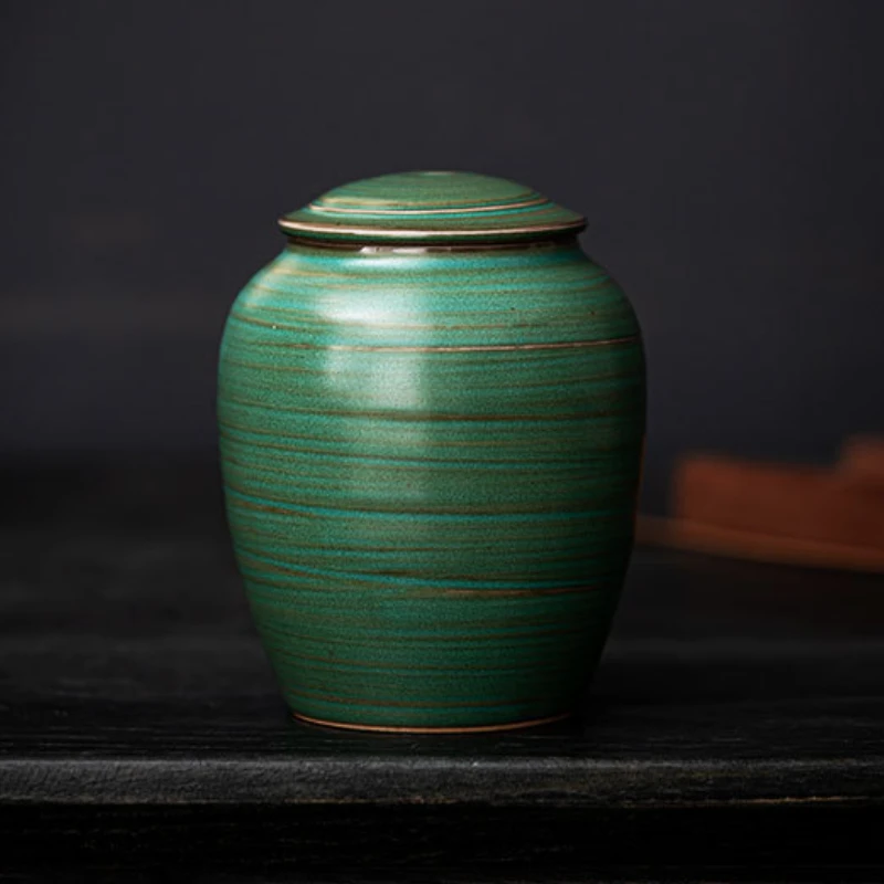 Personalized Pet Urn Mini Ceramic Urns Small Malachite Green Funeral Memorial Coffin My Favorite Pet