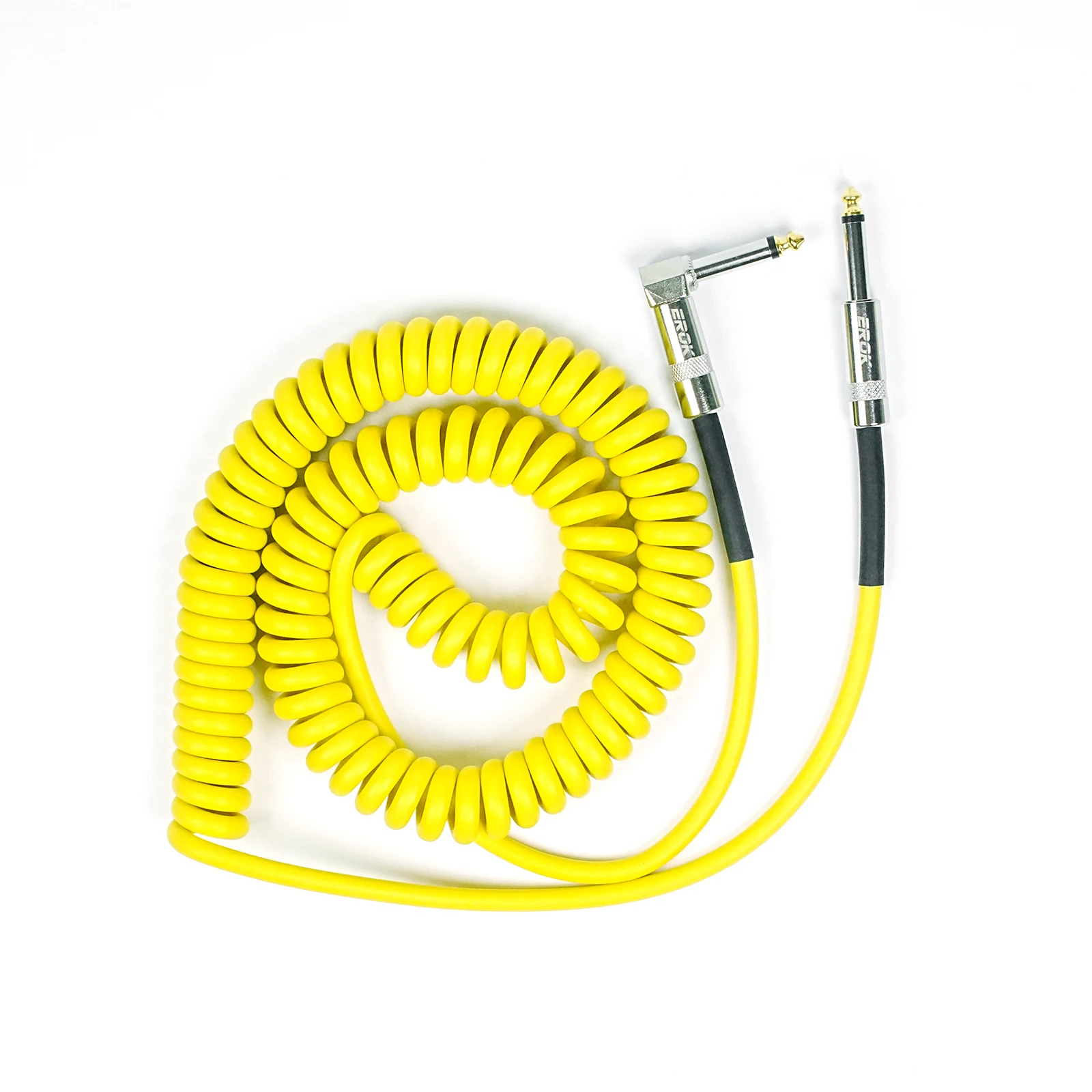 EROK Electric Guitar Cable Braided 1/4 ft Jack 90 Degree TS 6.5mm Audio Mono Cable Bass Electric Box Audio Cable Noise Reduction 4