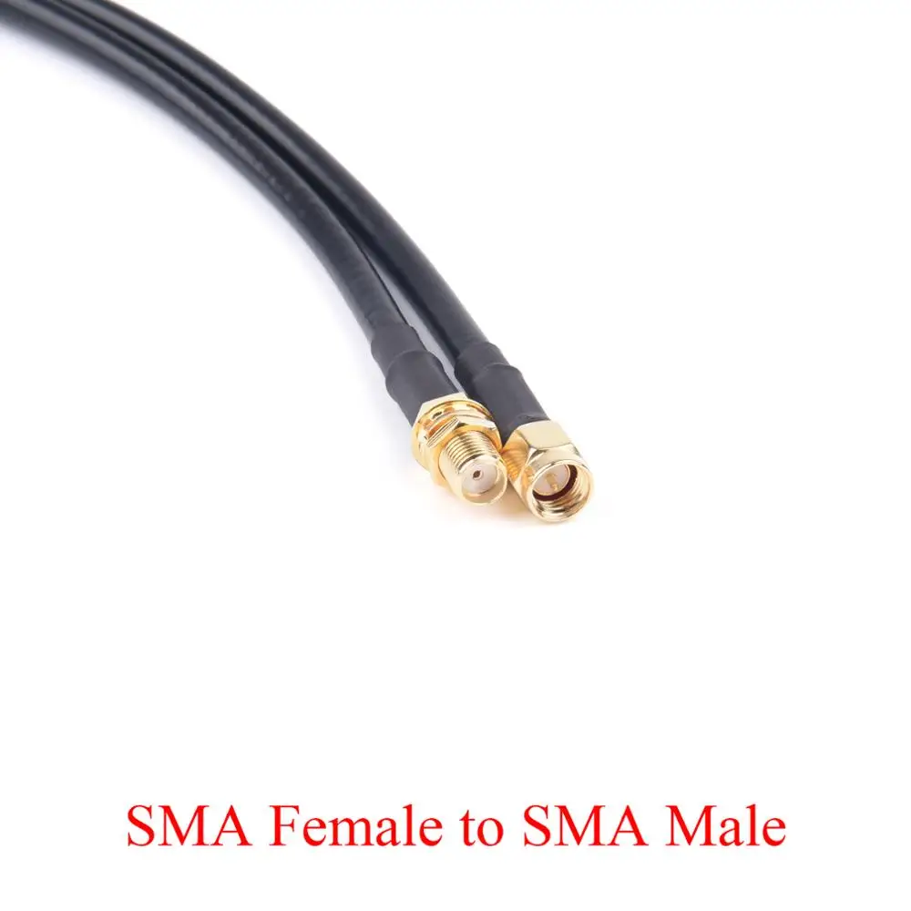 1-20M RG58/50-3 RF Coaxial Cable SMA Female to Male Wire Radio Extension For 4G LTE Cellular Amplifier Signal Booster Antenna