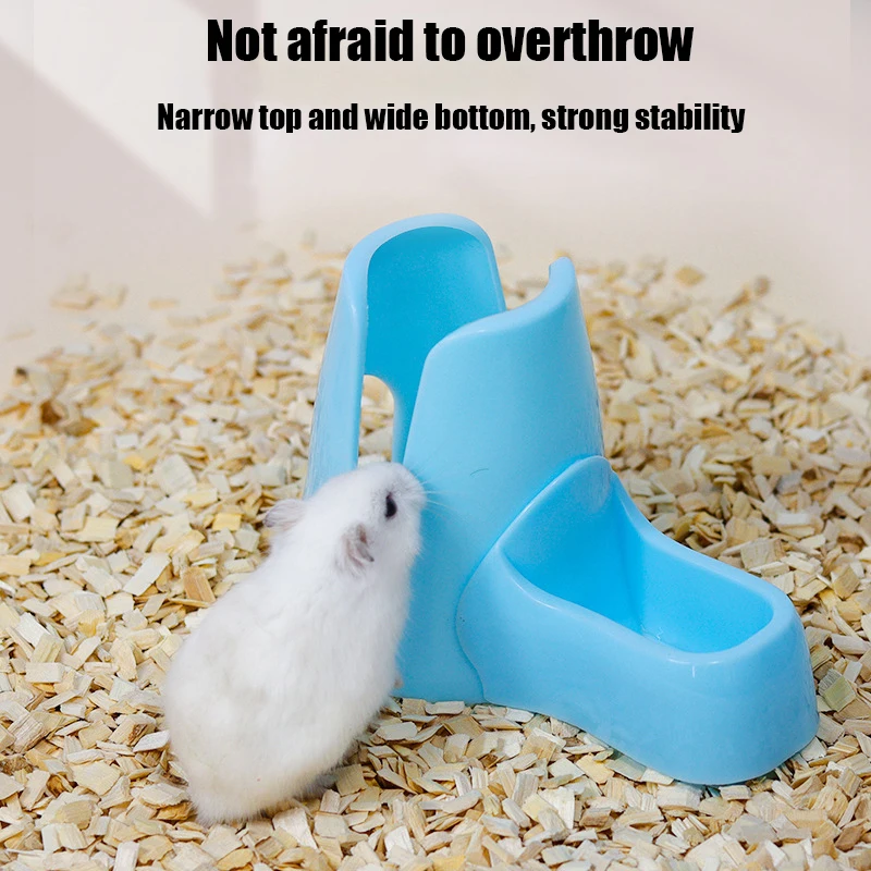 Hamster 3-in-1 feeder water dispenser food bowl water bottle holder shade shelter pet feeder