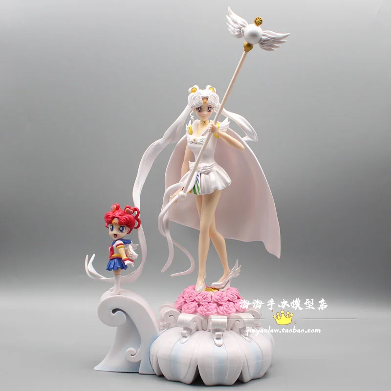 

Sailor Moon Knight Sailor Moon & Sailor Universe Order Scene Model Gk Figure 37cm PVC Action Figure Toys Children Xmas Gift