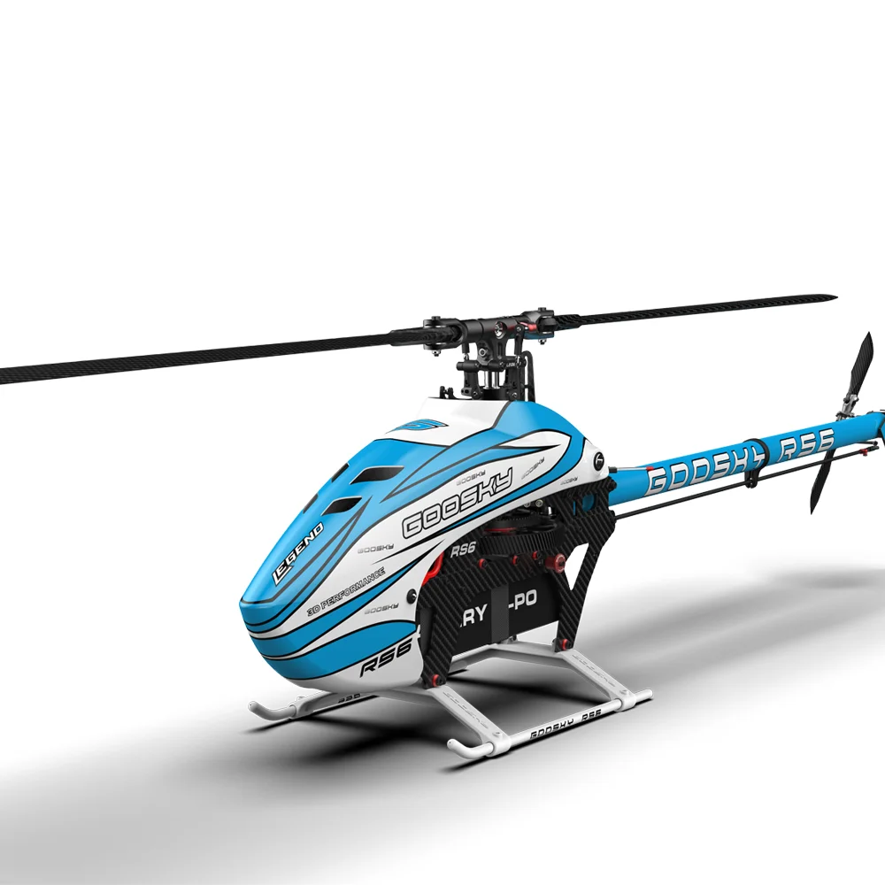 GOOSKY RS6 콤보 전문 RC 헬리콥터, 600급 3D 곡예 비행, 탄소 섬유 및 금속 구조, 성인용 RC 항공기 RT