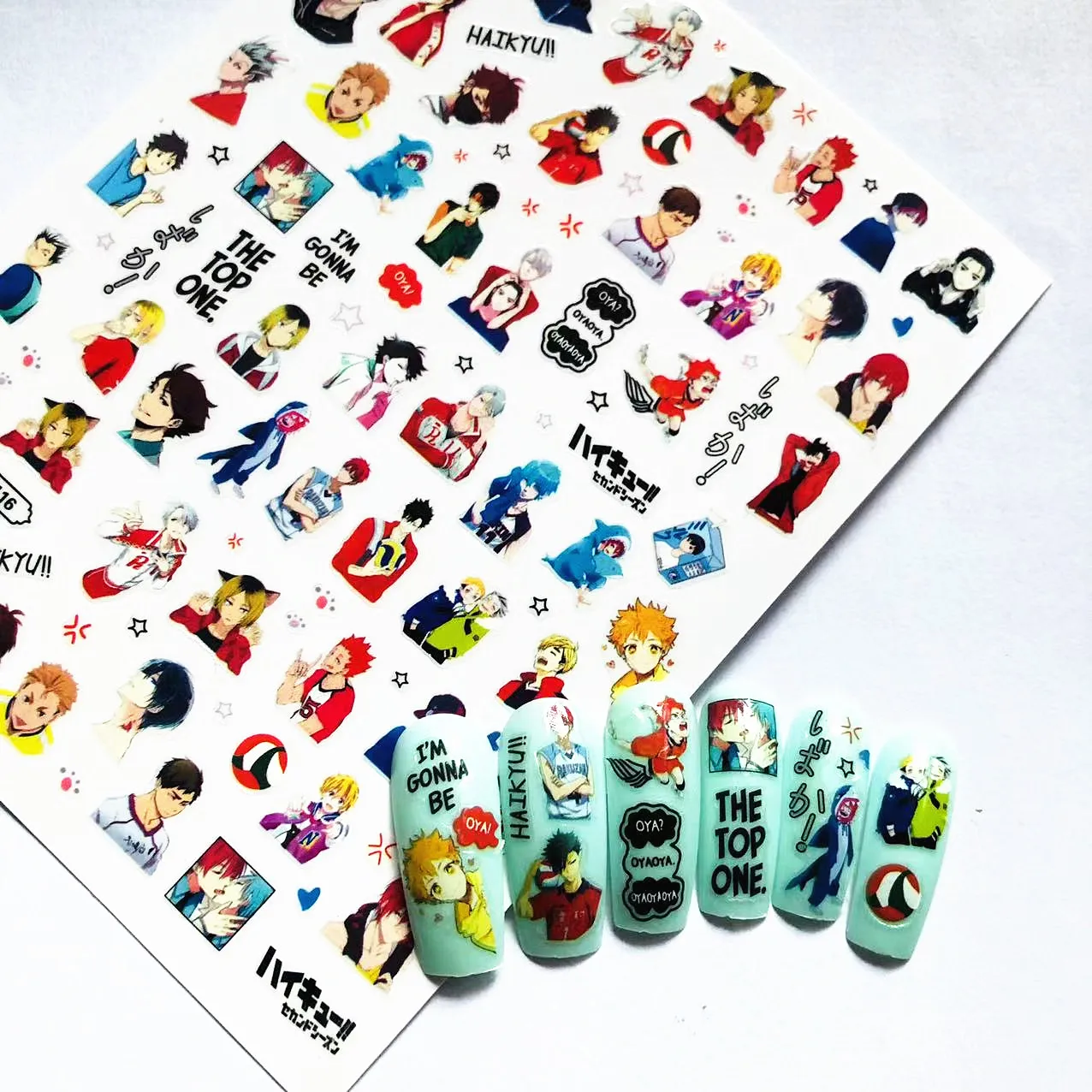 

Newest TSC-116 series anime boy designs 3d nail art sticker nail decal accessories