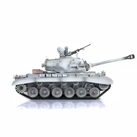 1/16 HENG LONG 7.0 M26 RC Tank 3838 360° Turret Steel Gearbox Barrel Recoil Soldier Infrared Fire Machine Gun BB Toys TH20332 2