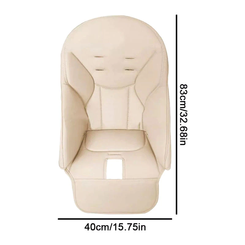 Baby PU Leather Dining Chair Cover Children Leather Cushion Baby Dining Chair Cover With Padding Seat Case Accessories